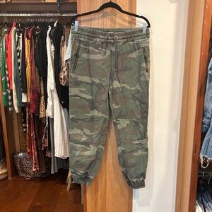 TNA Green Camo Joggers